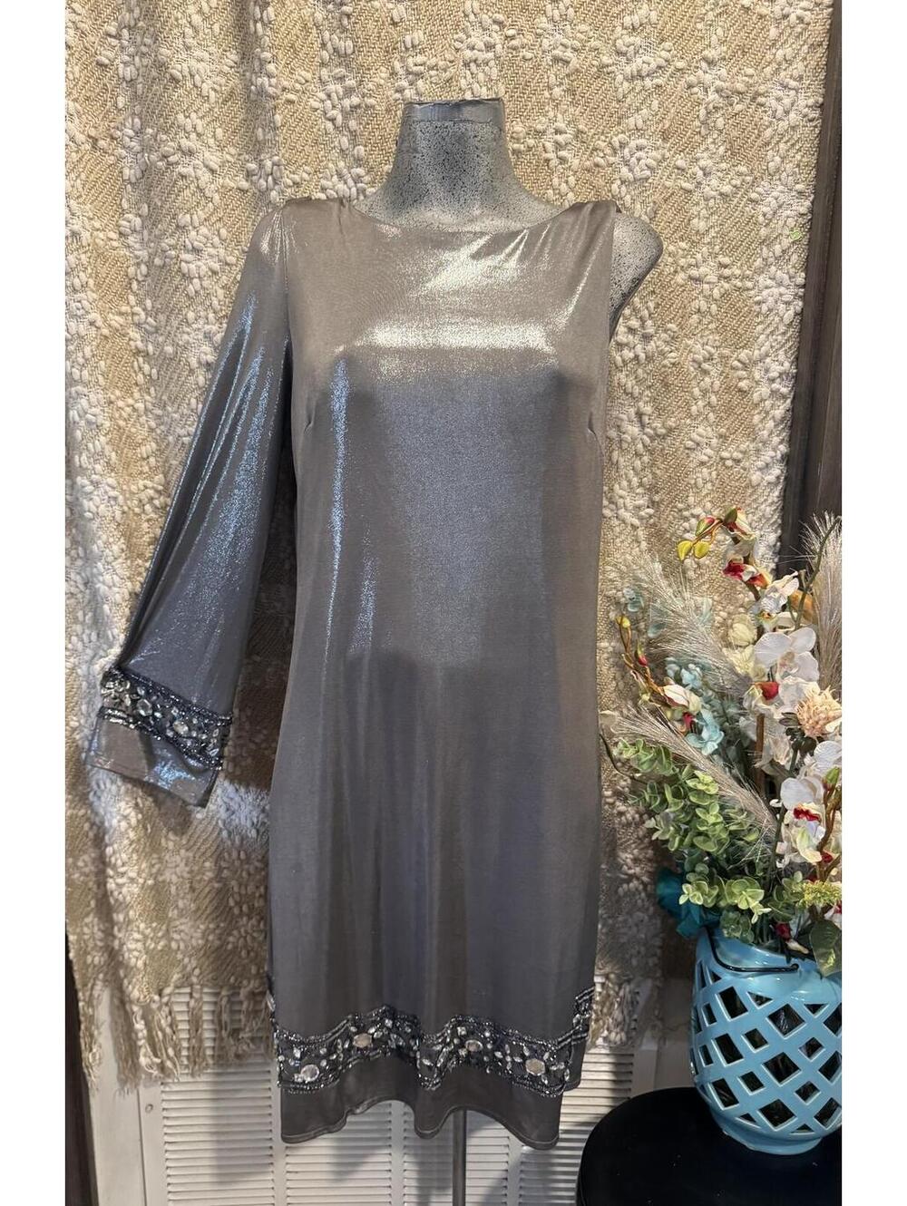 OC OC. Elegant One Sleeve Dress Woman Size 12